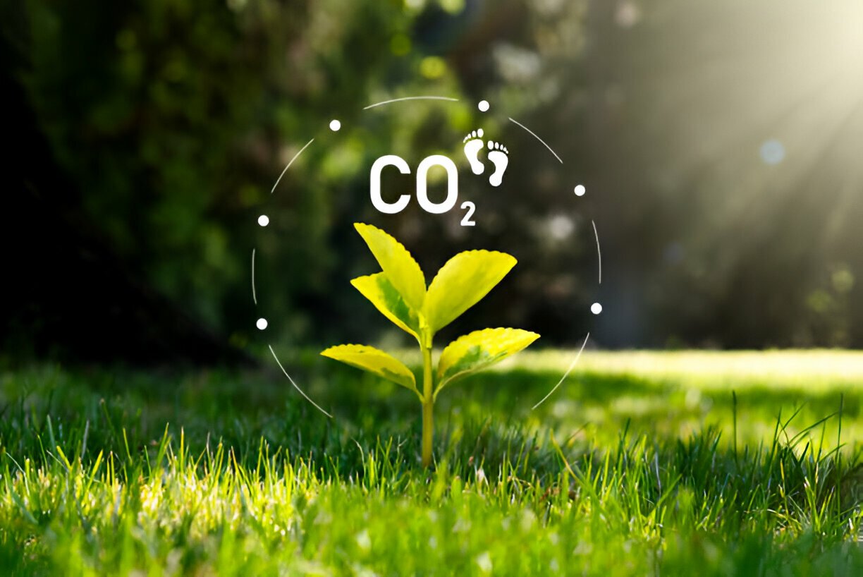 Green plant representing lower carbon emissions