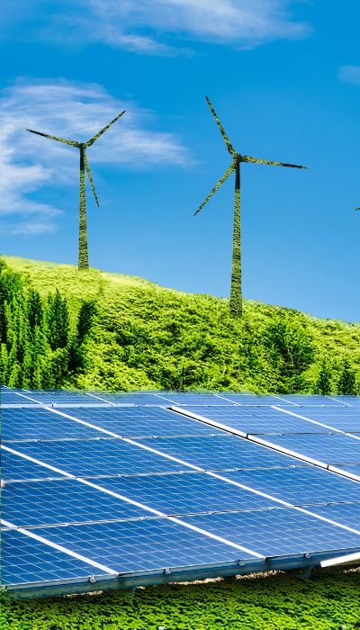 Solar panels and renewable energy